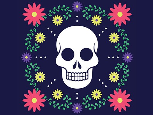 Play Colorful Skull Jigsaw Now!