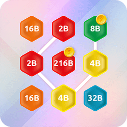 Play 2048 Hex Chain Merge Now!