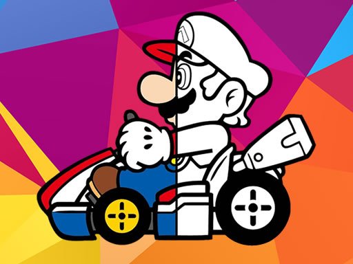 Play Mario Driving Coloring Book Now!
