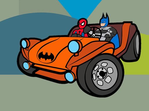 Play Superhero Cars Coloring Book Now!