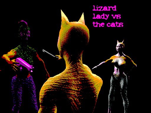 Play Lizard Lady vs the Cats Now!