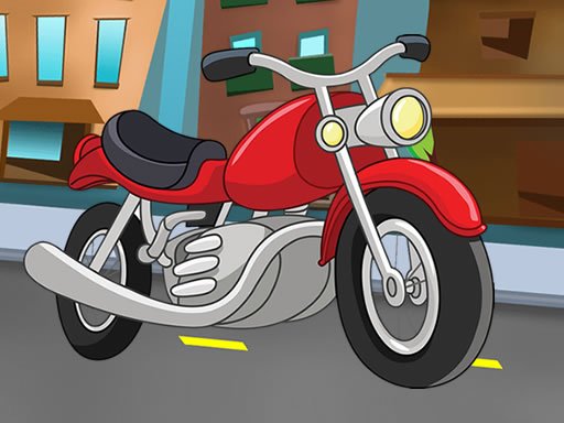 Play Cartoon Motorbike Jigsaw Now!