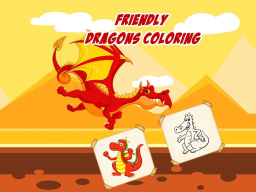 Play Friendly Dragons Coloring Now!