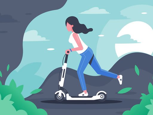 Play Electric Scooter Rides Jigsaw Now!