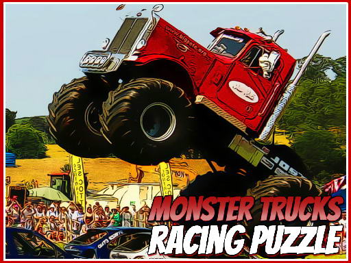 Play Monster Trucks Racing Puzzle Now!