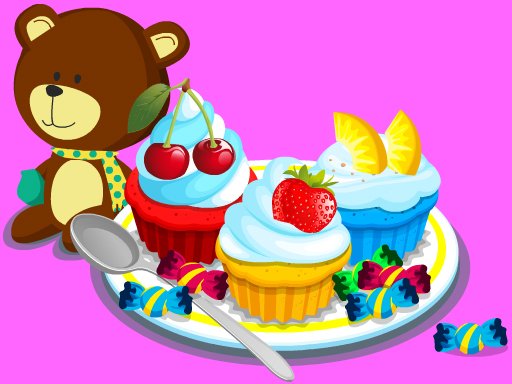 Play Cooking Colorful Cupcakes Now!
