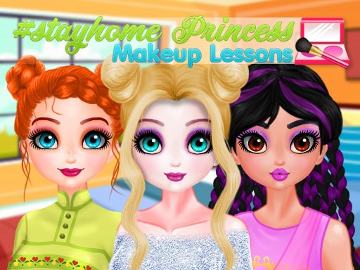 Play Stayhome Princess Makeup Lessons Now!