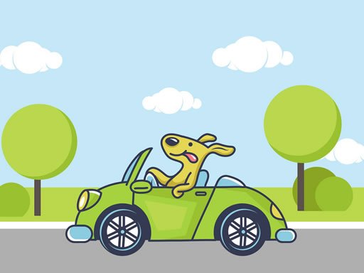 Play Animal Happy Drive Coloring Now!