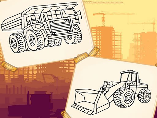 Play Construction Trucks Coloring Now!