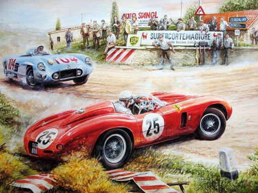 Play Painting Vintage Cars Jigsaw Puzzle Now!