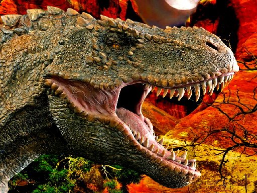 Play T-Rex Dinosaur Jigsaw Now!