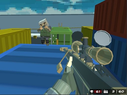 Play Shooting Blocky Combat Swat GunGame Survival Now!