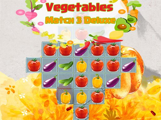 Play Vegetables Match 3 Deluxe Now!