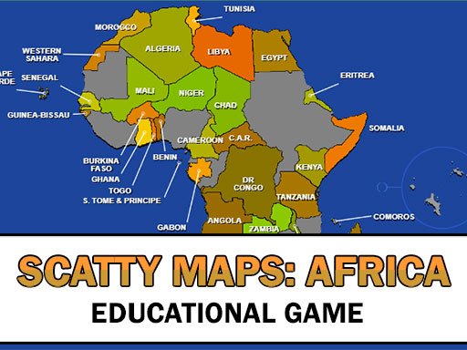 Play Scatty Maps Africa Now!