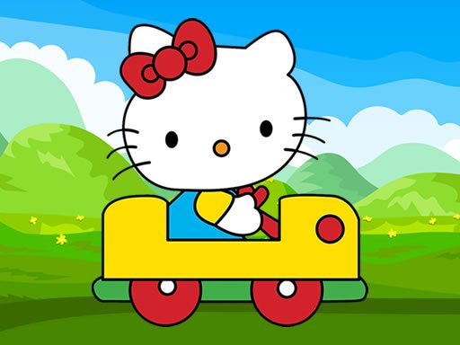 Play Hello Kitty Car Jigsaw Now!