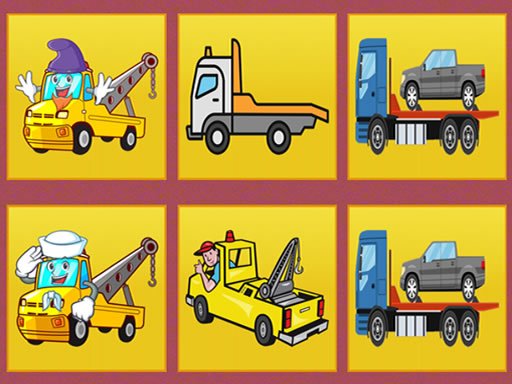 Play Tow Trucks Memory Now!