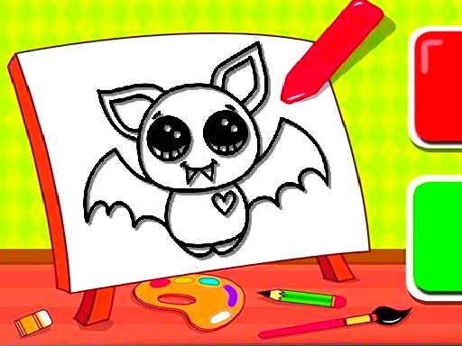Play Easy Kids Coloring Bat Now!