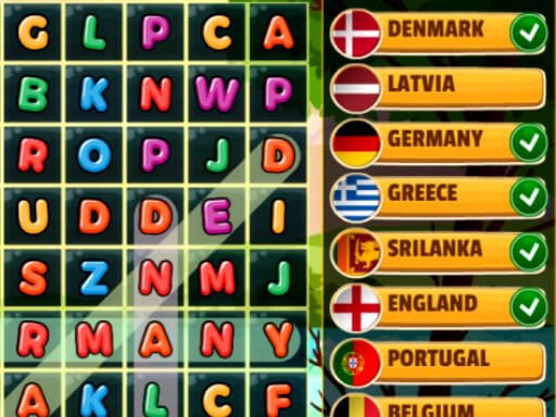 Play Word Search Countries Now!