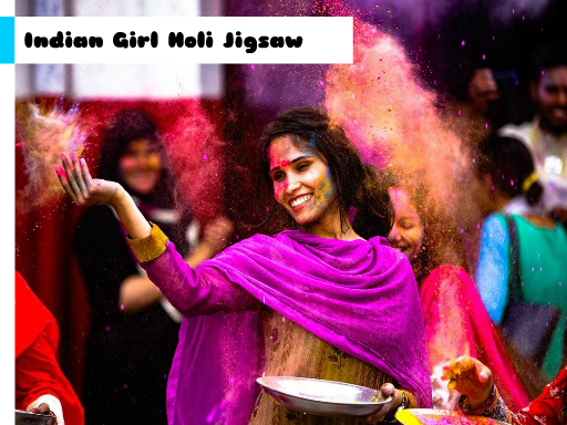 Play Indian Girl Holi Jigsaw Now!