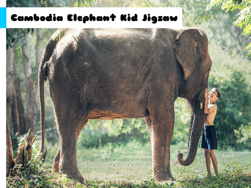Play Cambodia Elephant Kid Jigsaw Now!
