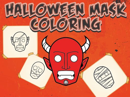 Play Halloween Mask Coloring Book Now!