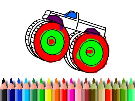 Play BTS Monster Truck Coloring Now!