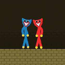 Play Red and Blue Stickman Huggy Now!