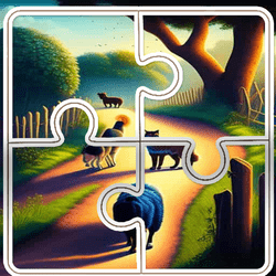 Play Cats and Dogs Slide puzzle Now!