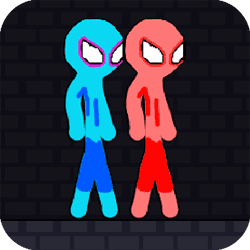 Play Red and Blue Stickman Rope Now!